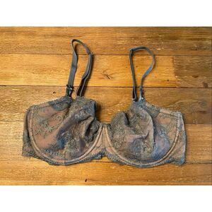 Victoria’s Secret 38DD dream angels push-up without padding dark green lingerie